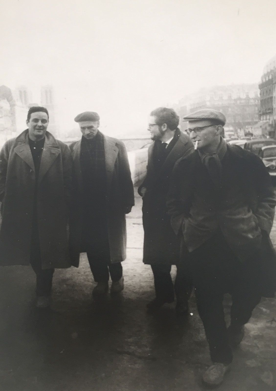 Jacques Putman, Bram van Velde, Jan Krugier and Pierre Alechinsky